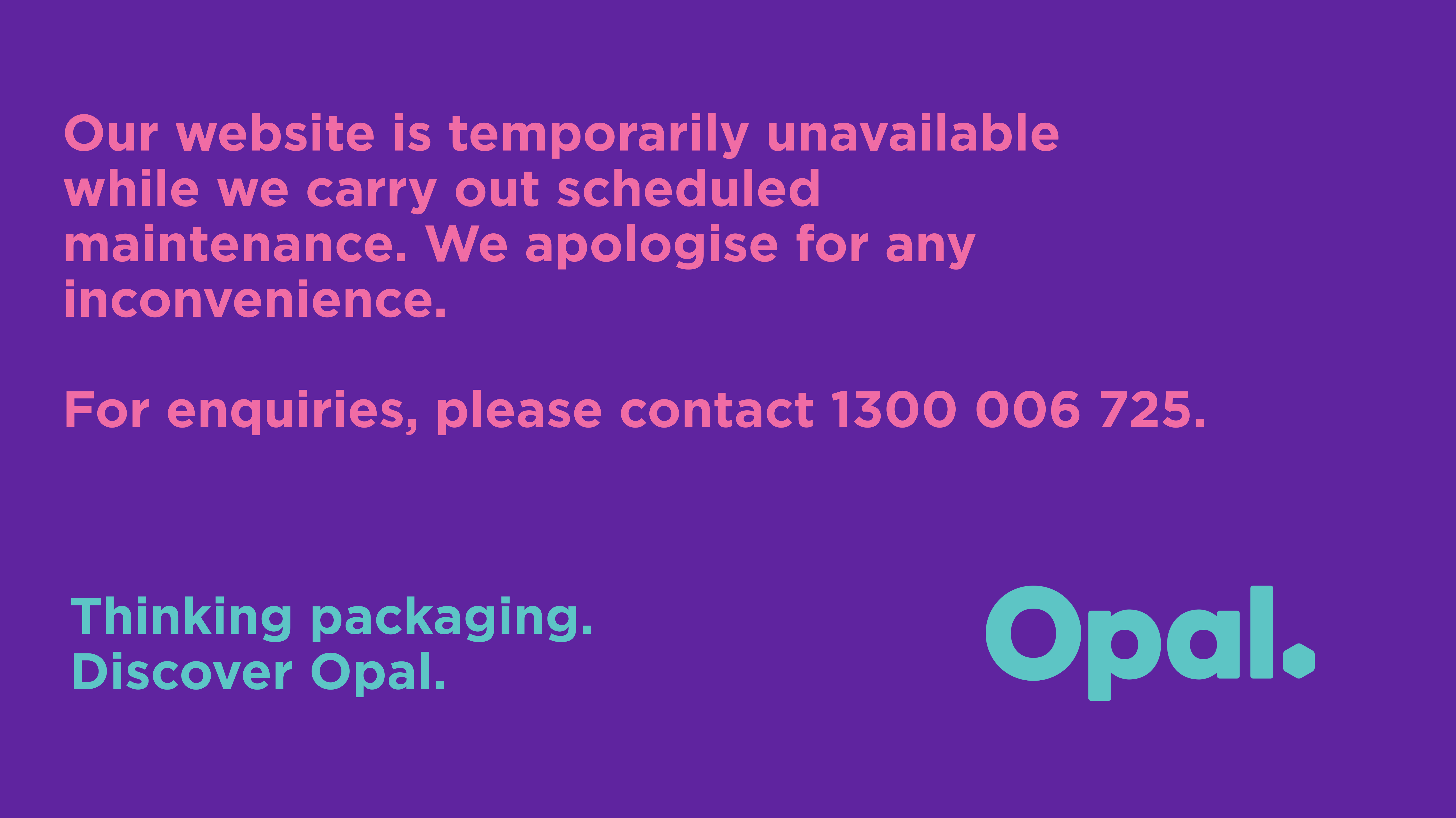 Our website is temporarily unavailable